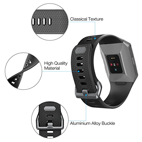 Image of AIUNIT Compatible Ionic Bands for Men Women Teens Kids Large Small, Strap Sport Accessory Wristband Design for Ionic Smart Watch