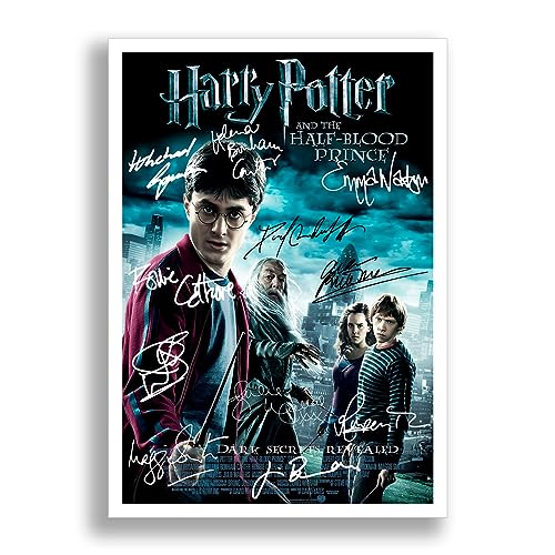 Mounted Gifts Harry Potter And The Half-Blood Prince Movie Cast Signed A4 Poster Photo Print Framed Autograph Gift 2001 Film (POSTER ONLY)
