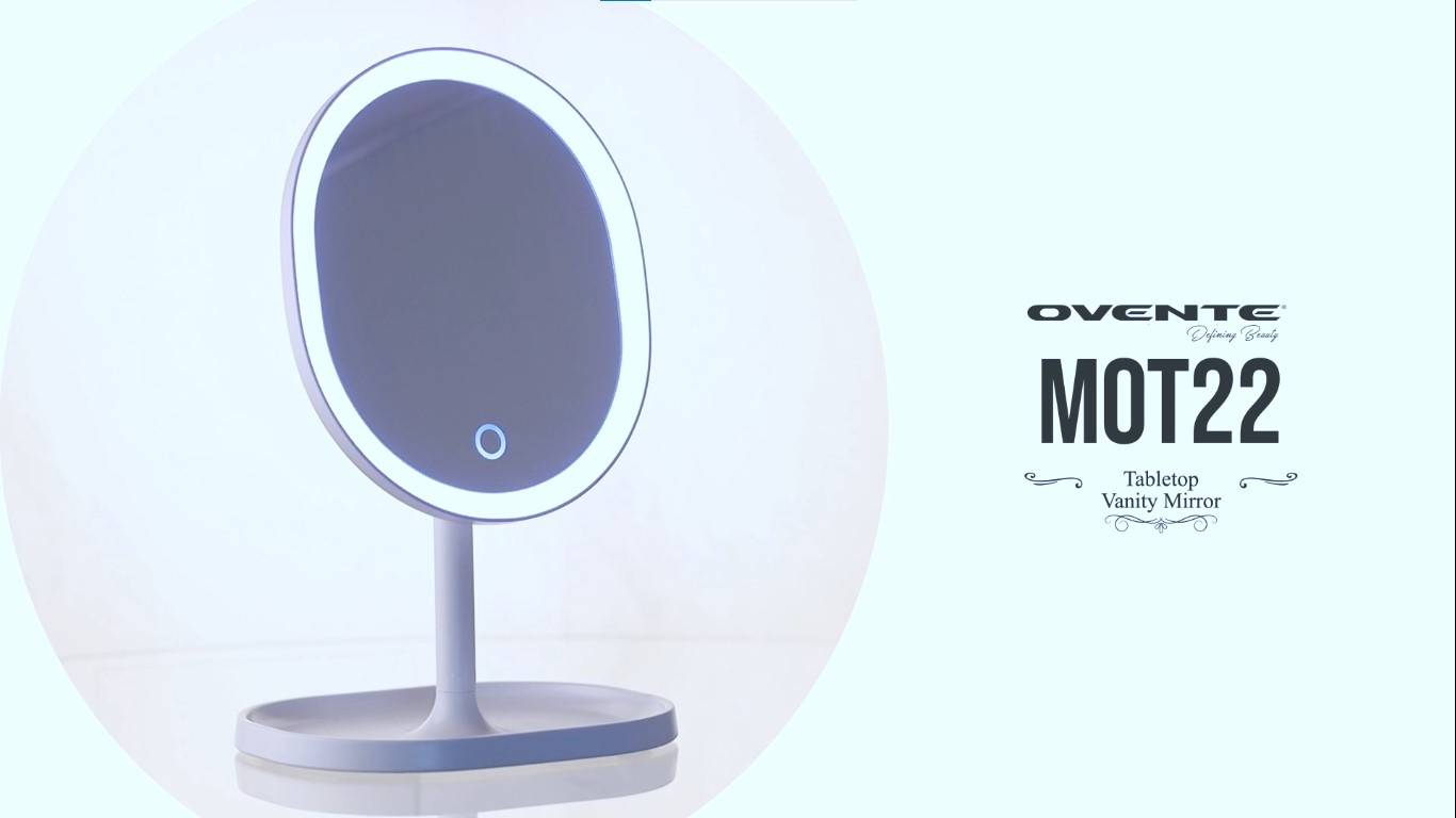 OVENTE Espejo de Maquillaje Recargable con Luz 9" miniatura 7