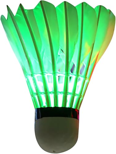 Miniatura 2 de Paquete de 4 volantes de bádminton LED Dark Night, juego de bádminton Birdie que brilla en la oscuridad para exteriores e interiores