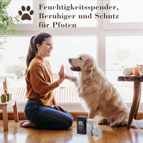 Tinioey Pfotenbalsam Hund (68g Stick) - heilt, repariert und regeneriert trockene, rissige & beschädigte Pfoten, Pfotenpflege Pfotenschutz Hund, Hundepfoten Balsam, Hundezubehör, Hunde Geschenke