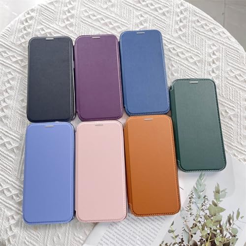 Coque iPhone 12Pro Max antichoc à rabat bleu contre les rayures