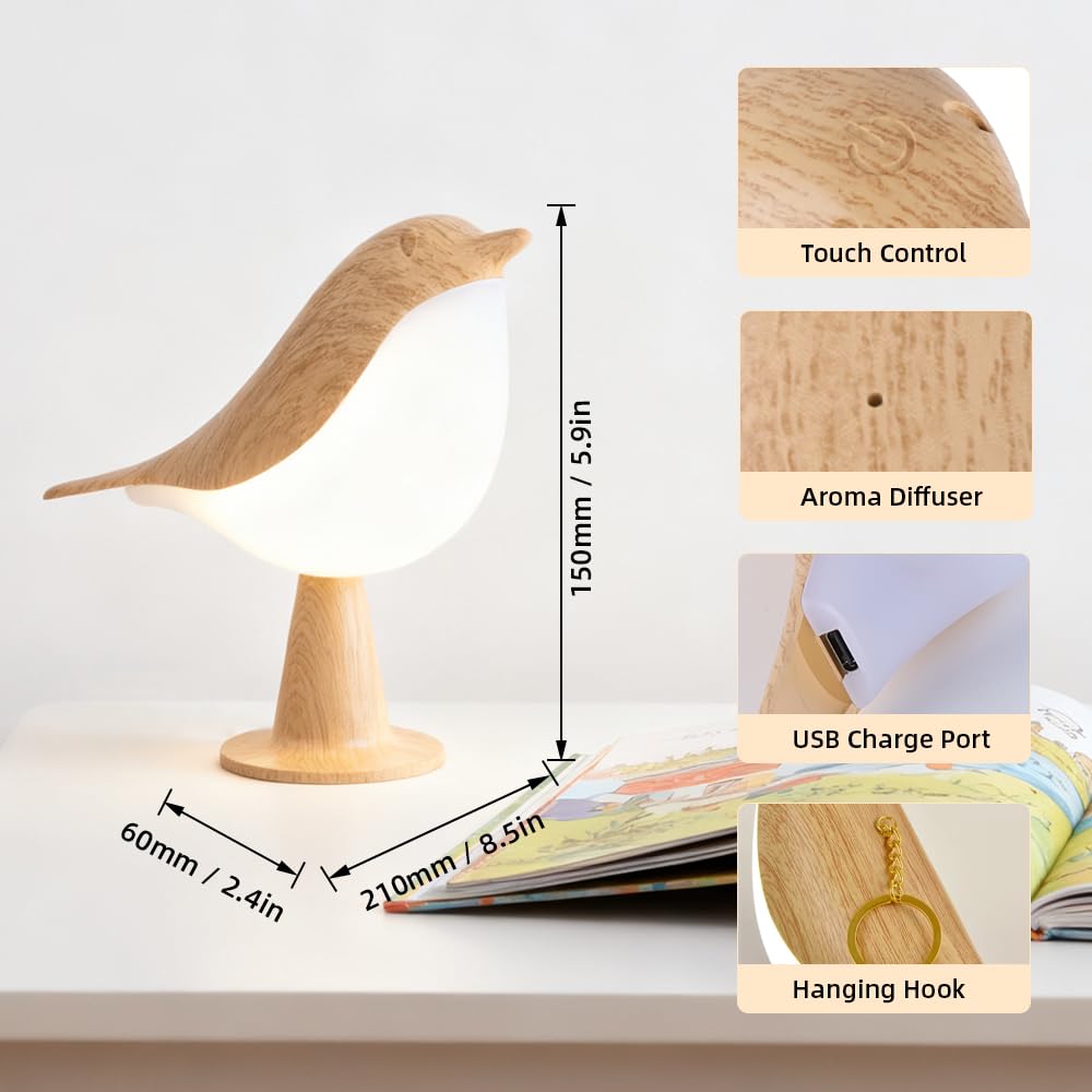 YM Dragon Small Bird Table Lamp, Cordless Bedside Lamps, Battery Operated Lamp with 3 Color Temperatures, Dimmable Bird Night Light, Touch Lamps for Nightstand, Rechargeable Outdoor Lights for Patio YM Dragon Small Bird Table Lamp, Cordless Bedside Lamps, Battery Operated Lamp with 3 Color Temperatures, Dimmable Bird Night Light, Touch Lamps for Nightstand, Rechargeable Outdoor Lights for Patio