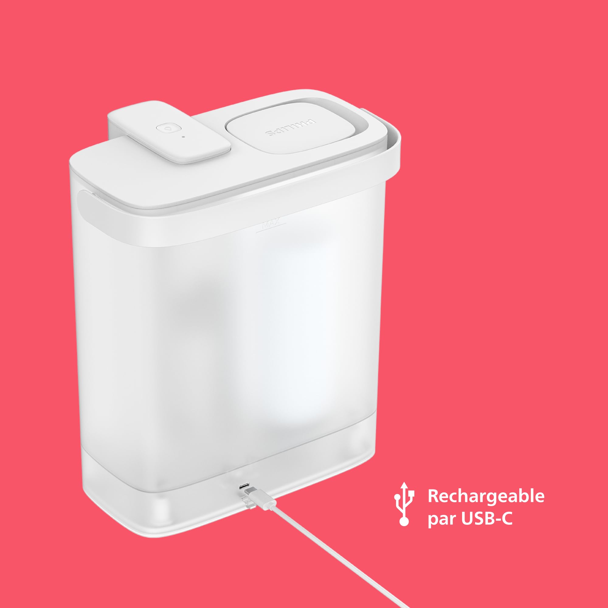 Philips Water Distributeur d’eau filtrée à la demande (3L) – Eau fraîche et propre, 3x filtre Taste+ améliorant le goût et réduisant les impuretés, sans BPA