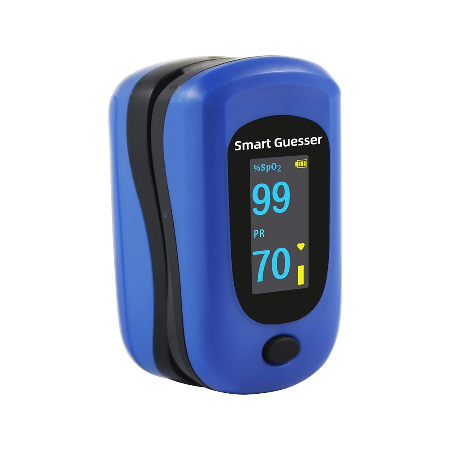 Pulse Oximeter Fingertip Blood Oxygen Saturation Monitor, Heart Rate/Spo2 Oximeter With OLED Screen, AAA Batteries, Lanyard And Protection Bag, Blue
