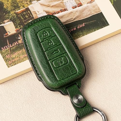 Image of for Toyota Key fob Cover Leather car Key case Avalon Camry TRD Corolla Highlander Prius Prime RAV4 Prime CHR Accessories
