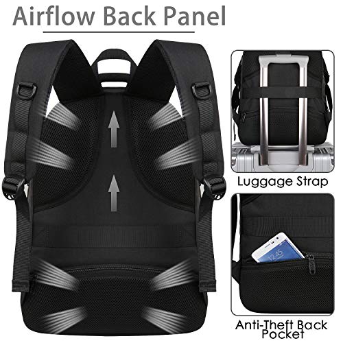 Bookbag for Men, 15.6 Inch Anti-Theft Water Resistant Laptop Backpack with USB Charging Port for School College Boys… - Image 5