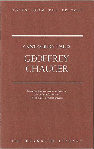 Canterbury Tales ; A Modern Prose Translation B00C7D6V92 Book Cover