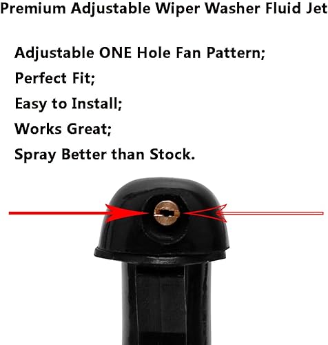 Miniatura 3 de FL3Z-17603-C - Boquillas de chorro de líquido de limpiaparabrisas ajustables de alta calidad para Ford F150 F250-F550 2015-2023  Mustang Mach-E