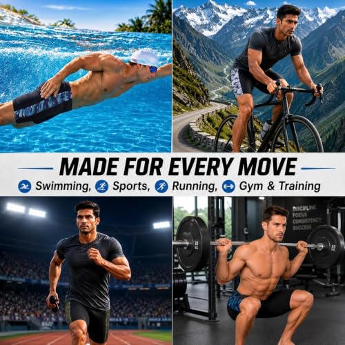 Image of NINQ Mens 2 Pack Polyester Yoga Short Men Summer Running Gym Sports Shorts with Pockets Shorts for Men (in, Alpha, 2XL, Regular, BLACK2)