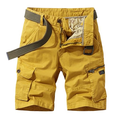 GRANDE CAPACITÀ DI STOCCAGGIO: I pantaloncini in cotone hanno un totale di sei tasche, due sul davanti per i telefoni cellulari, due sul retro per le carte e due tasche laterali di grande capacità per caricabatterie, cavi di ricarica, cuffie, ecc.