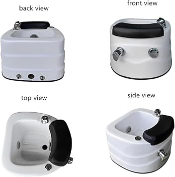 Portable Pedicure Foot Spa Bathtub, Pedicure Bowl,Foot Bath,feet spa tub,Pedicure Spa Bathtub, Acrylic Pedicure Chair Shampoo Sink, Sink Spa Foot Shower Wash Salon,Massage Foot