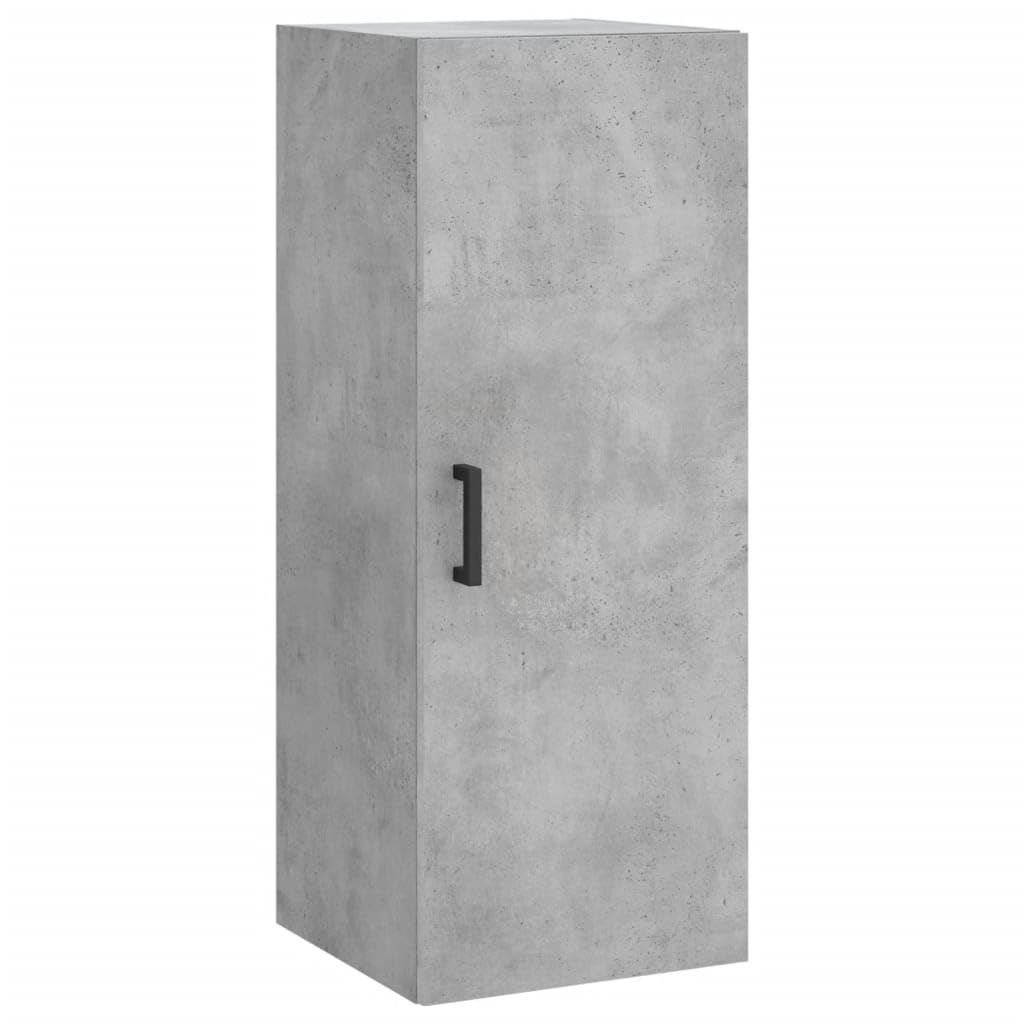 vidaXL Armario de Pared Gris hormigón 34,5x34x90 cm, Armario, Armario Colgante, Armario Auxiliar, Armario de almacenaje, Armario Colgante de Pared