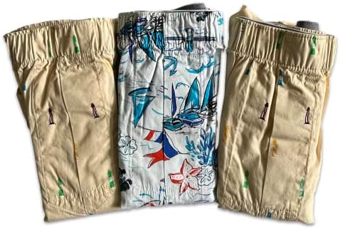 J.Crew Retail Store 3-Pack Men's Cotton Woven Boxer Shorts Mens Medium Boxers Underwear (Lighthouses, Sailing Theme)