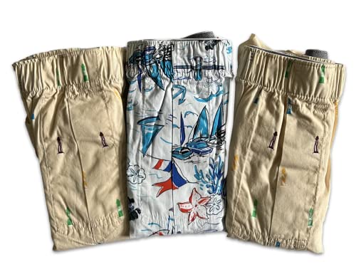J.crew Retail Store 3-Pack Men's Cotton Woven Boxer Shorts Mens Medium Boxers Underwear (Lighthouses, Sailing Theme) #TOP1