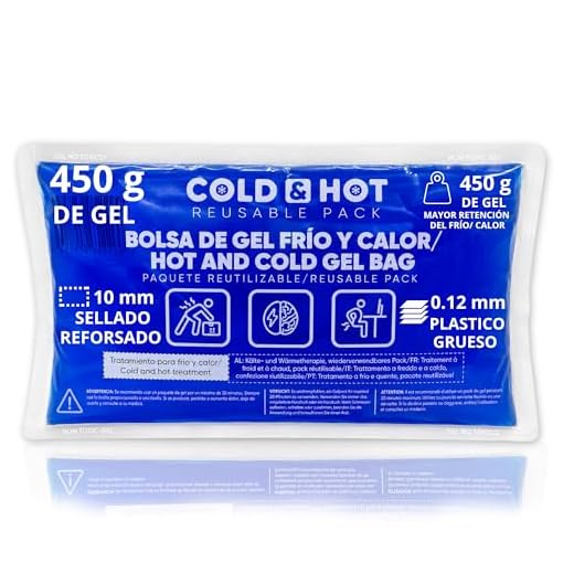SURGICALMED - Bolsa de Gel Frío/Calor Reutilizable (26 x 15 cm) - Bolsa Flexible - Multifuncional - Ideal para Terapias, Dolor Muscular, Fiebre y Lesiones Deportivas - Aptas para Nevera y Microondas