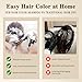 GRYFOX Black Hair Dye Shampoo for Gray Coverage, 3 in 1 Semi-Permanent Hair Color Shampoo for Women and Men with Natural Herbal Ingredients