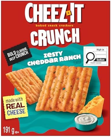 Cheez It Crunch Zesty Cheddar Ranch Crackers 191g