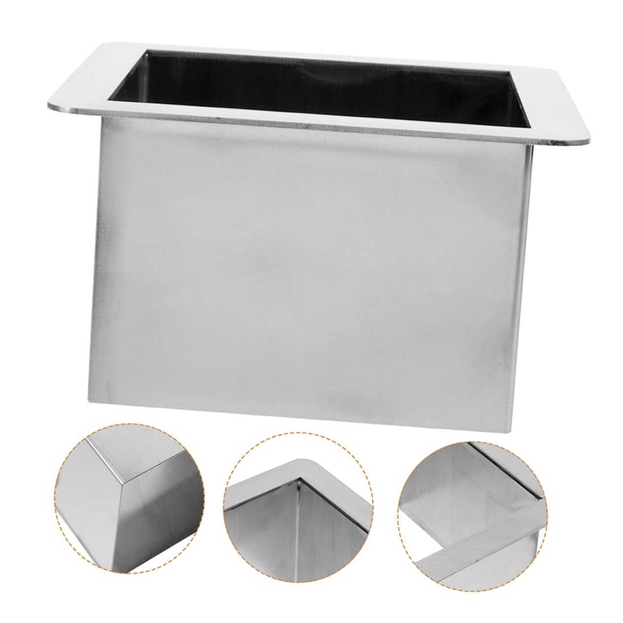 Outanaya Built Trash Chute Kitchen Counter Decor Stainless Steel Grommet for Spaces