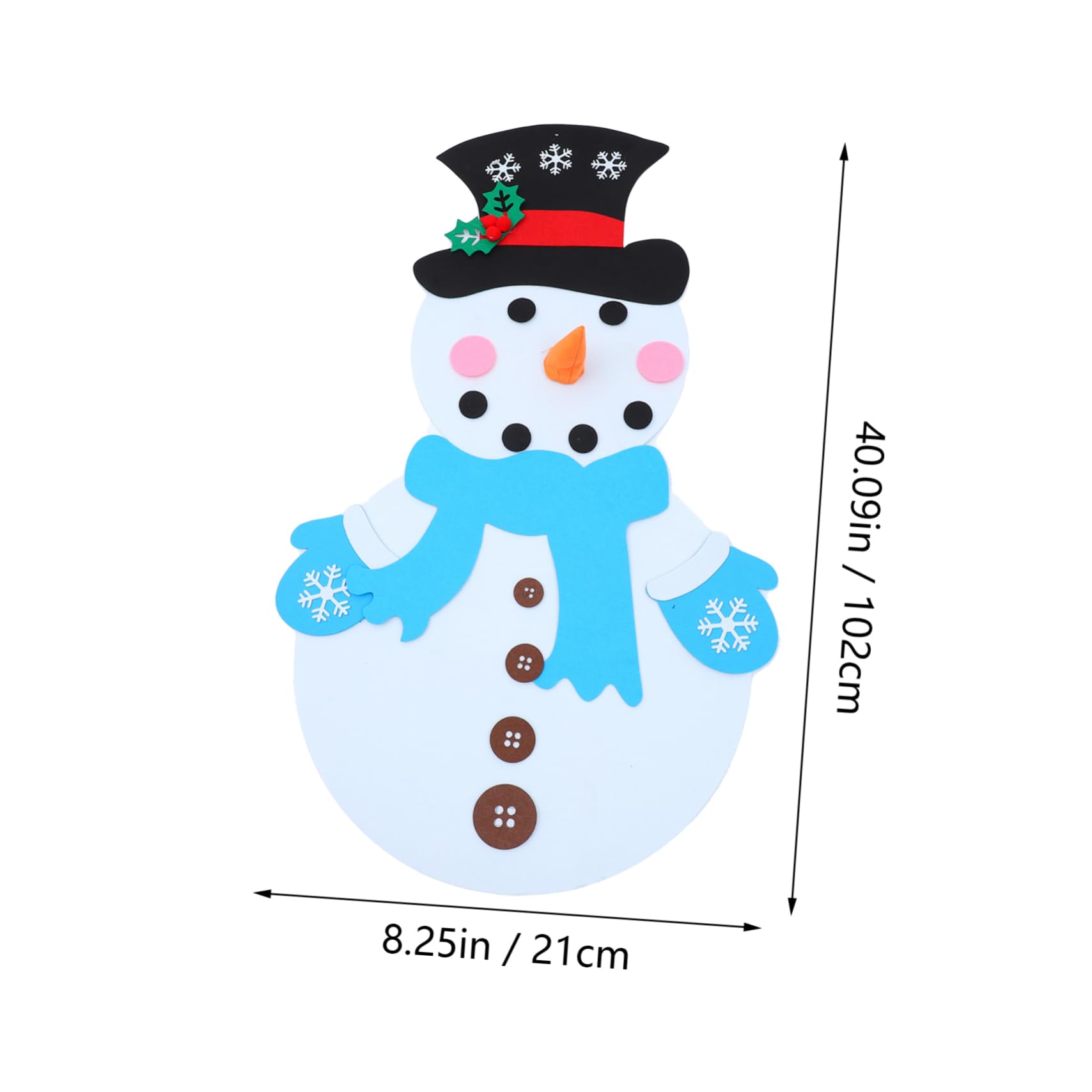 ABOOFAN 3 Sets Ornament Kunstschnee Stoff Adventskalender Weihnachtsset Weihnachtsschneemann Schneeflocke Weihnachtsdeko Weihnachtsspielzeug Zwerge Weihnachtsdeko Für Draußen DIY Filz