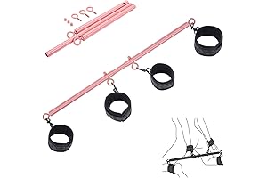 BDSM Spreader Bar Restraint Kit in Enticing Pink