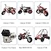 YOXUFA Gas Fuel Tank Replacement for Predator 212cc 224cc 196cc 200cc Coleman CT200U BT200x KT196 Baja Warrior Massimo MB200 Mini Bike GX160 GX200 Engine Hammerhead 80T Go Kart Parts 0.81 Gallons