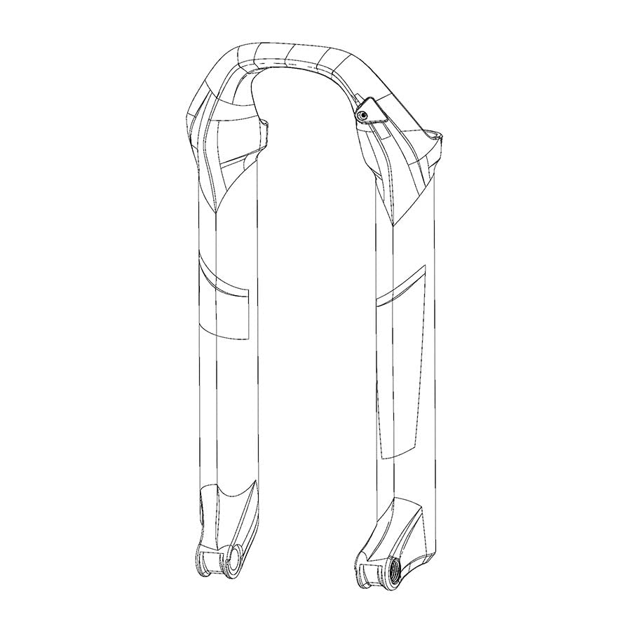 RockShox Lower Leg for Pike DJ 26 SIL, 11.4018.091.028