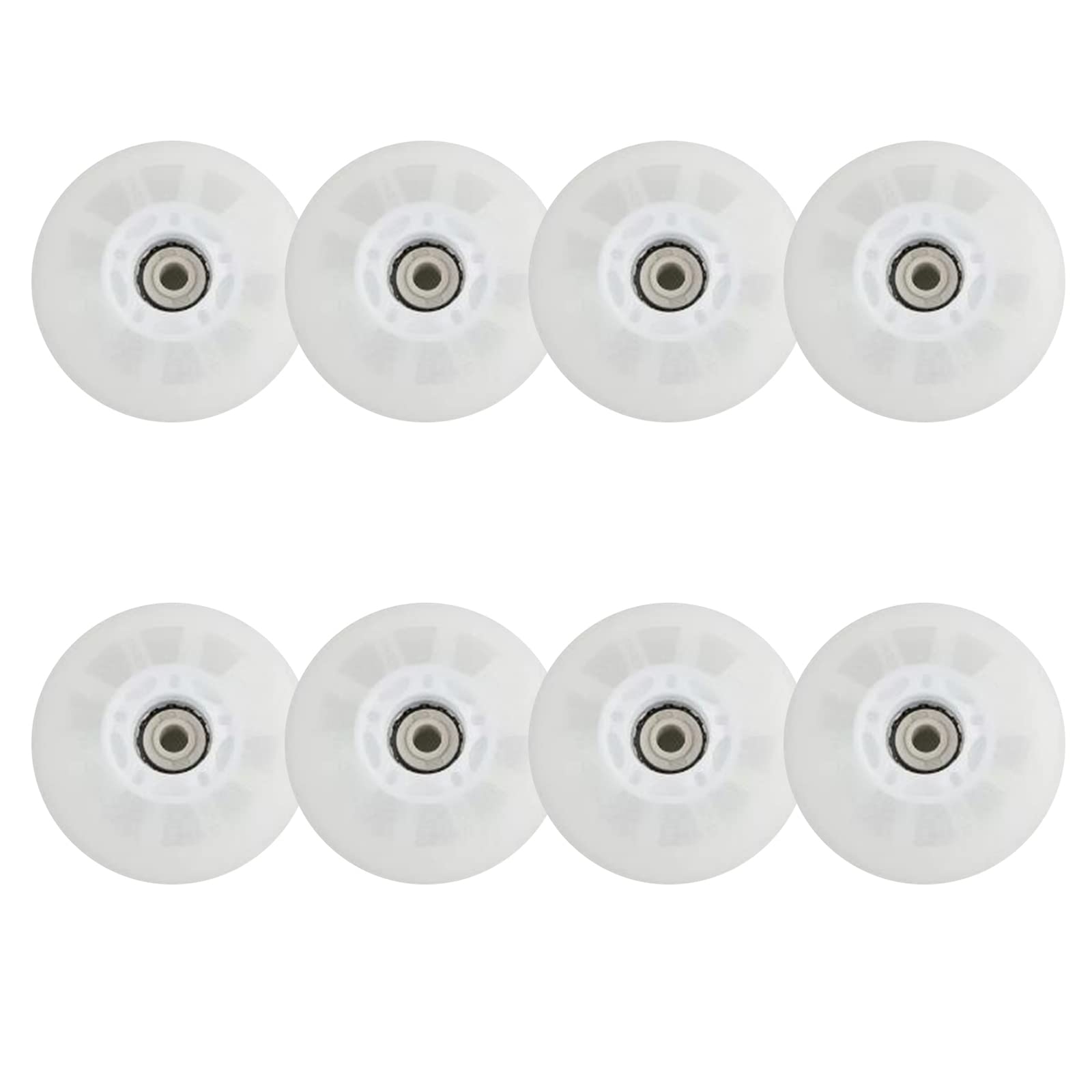 Genérico Ruedas de Repuesto para Patines en Línea Exterior Interior Ruedas Led Iluminadas de 72 mm, 76 mm Y 80 mm, Sin Rodamientos, Deslizantes, Deportivas, Paquete de 8, 90 A