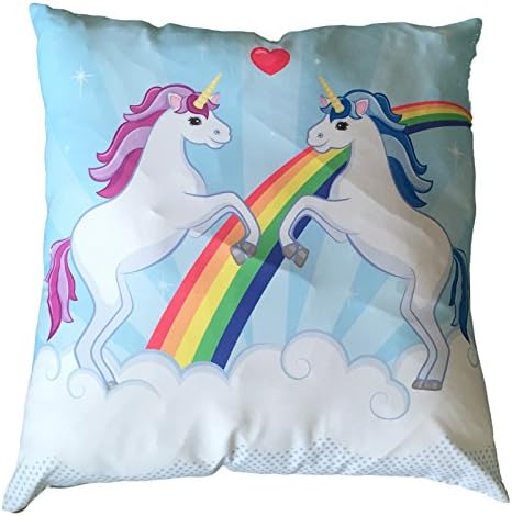 Unicorn Couple Design Large Cushion