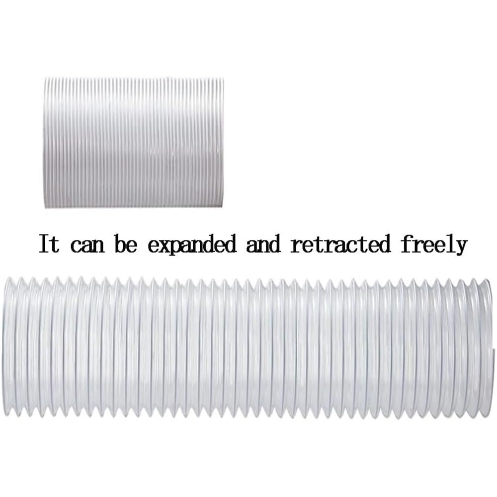 Manguera de recogida de polvo de PVC, manguera de vacío flexible transparente, resistente a pinchazos para talleres de carpintería y colectores de polvo