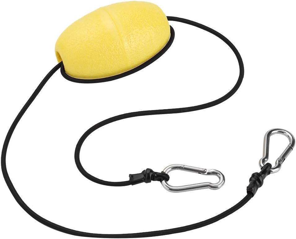 Dioche Drift Tow Throw Leash Line with EVA Buoy Float & Clip, Marine Rope Tow Line, Kayak Drift Tow Nylon Rope Accessory for Fishing Drift Anchors System, Floating Rope