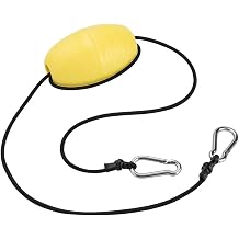 Astibym Drift Anchor Tow Throw Leash Line, Kayak Drift Anchor Tow Nylon Rope with EVA Buoy Steel Clips Kayak Accessory,Boating