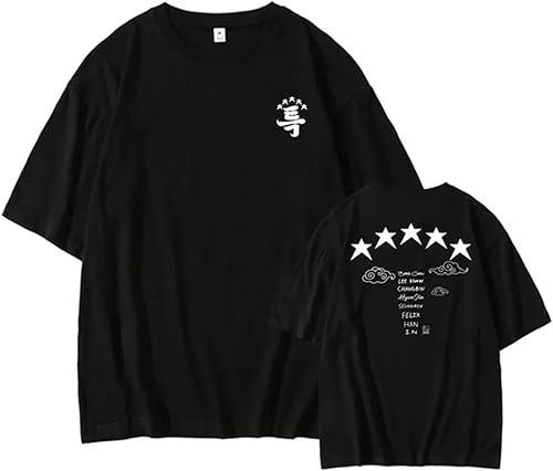 Stray Kids 5 Star Album TrackList Merch Camiseta Jisung Felix Hyunjin Minho Changbin Concerts Tee Unisex Top