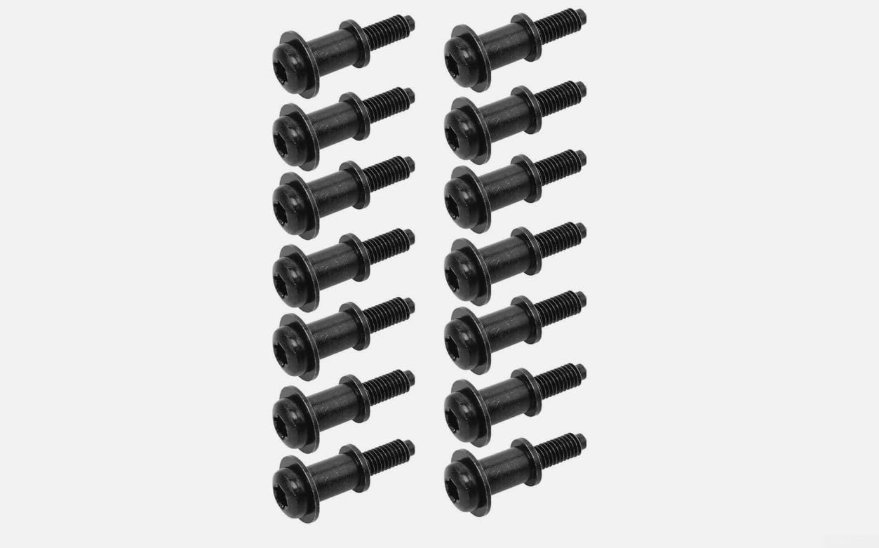Kit de pernos de tapa de válvula de motor, 14 tornillos de cabeza cilíndrica 06B103831J Piezas de fijación de motor de metal para golf para Jetta para A3 para A4