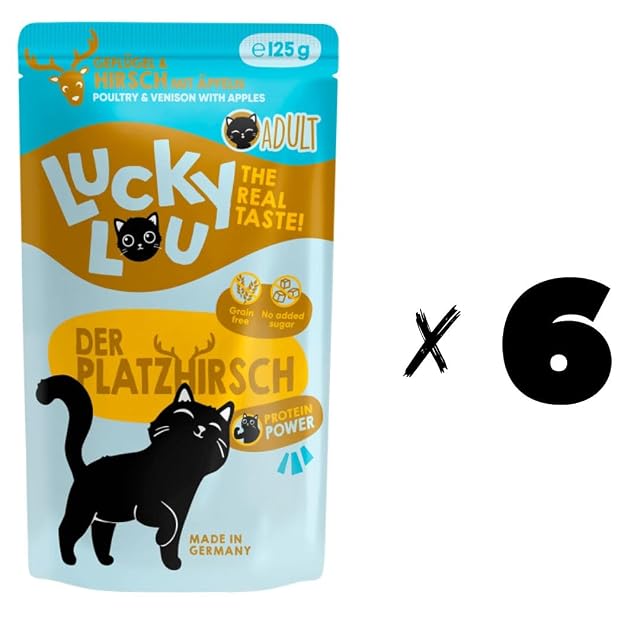 Foto 4 de 8 de ANIMALUJOS Comida Húmeda para Gatos Adultos - Pollo y Ciervo - Pack 6 x 125g- Lucky LOU