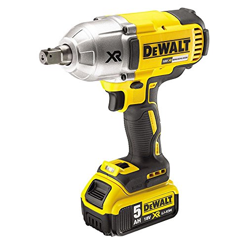 dewalt boulonneuse à chocs 1/2' brushless xr 18v 5ah li ion dcf899p2 qw visseuse à choc sans fil avec coffret tstak, chargeur, 2 batteries 5 ah boulon m20 3 vitesses (0 400/1200/1900tr/min)