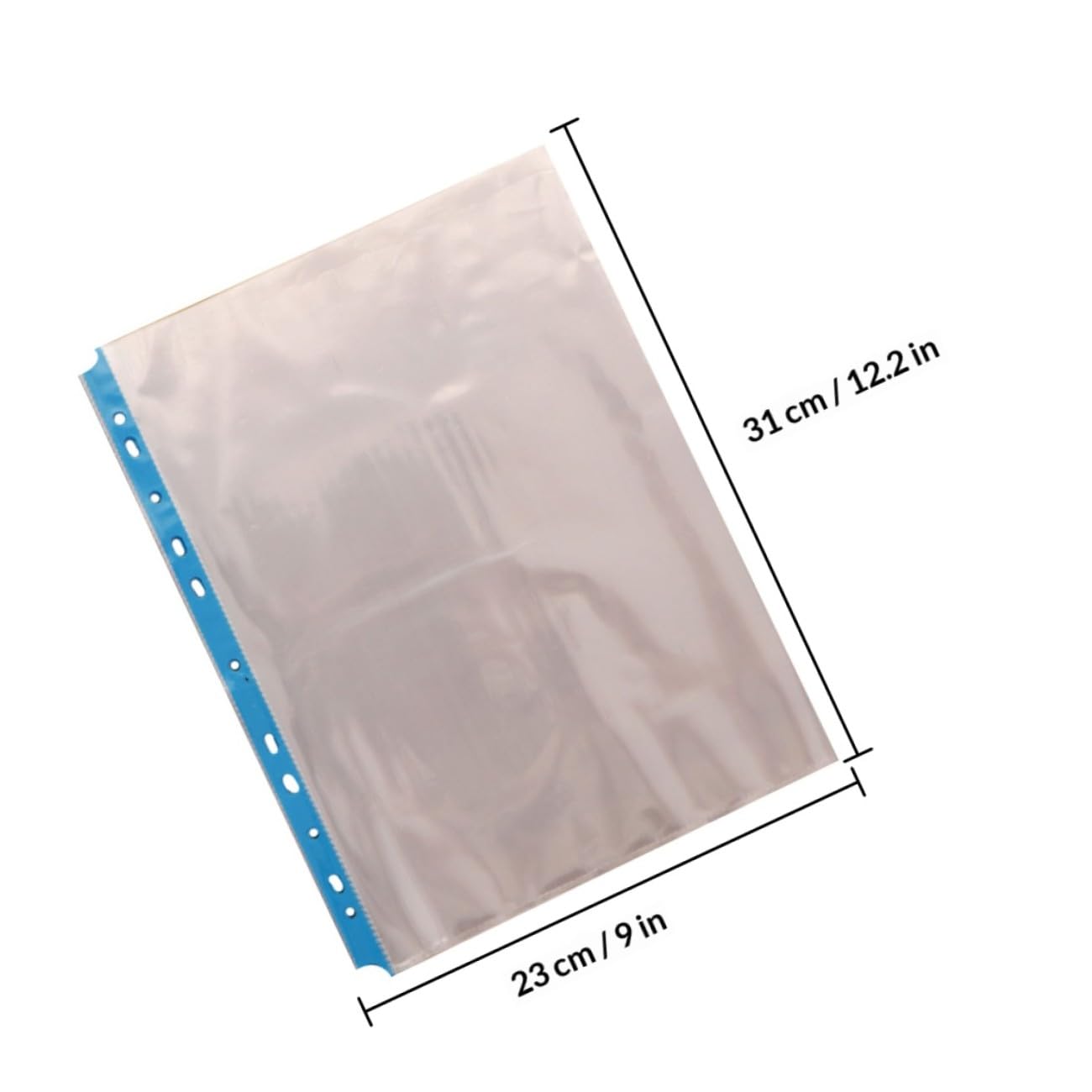 STOBOK 100stücke Klarsichthüllen Transparent Passend Für Dokumente Fotos Und Wichtige Unterlagen Für Archivierung Und Organisation