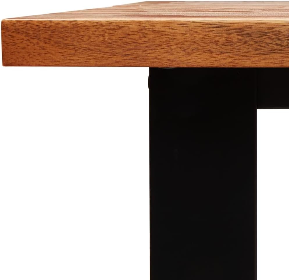 vidaXL Dining Set Acacia Wood Solid Acacia Wood Medium Durable