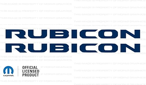 Decal Mods Rubicon Hood - Adhesivo gráfico para Jeep WranglerGladiator JLJT (2019-2024), azul oscuro CDB (juego de 2)  SJ1Y2