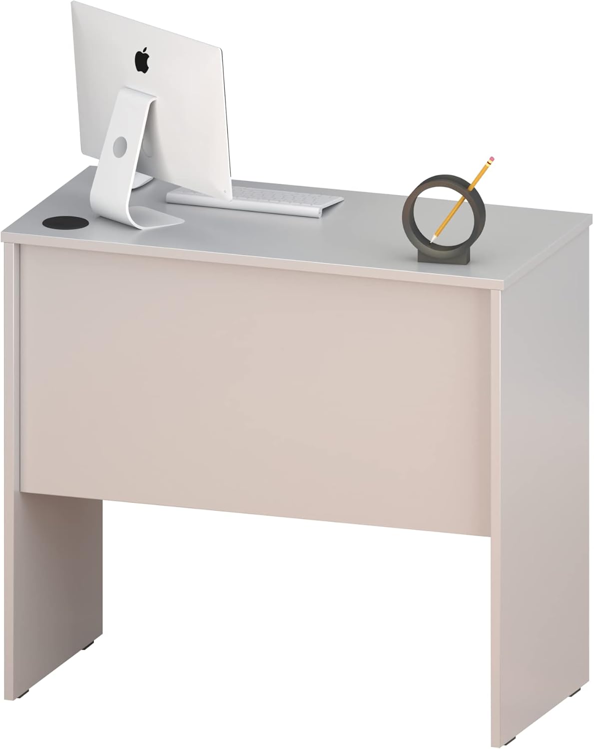 Made in USA 31.5" Inch Home Office Desk Computer Writing Table, White