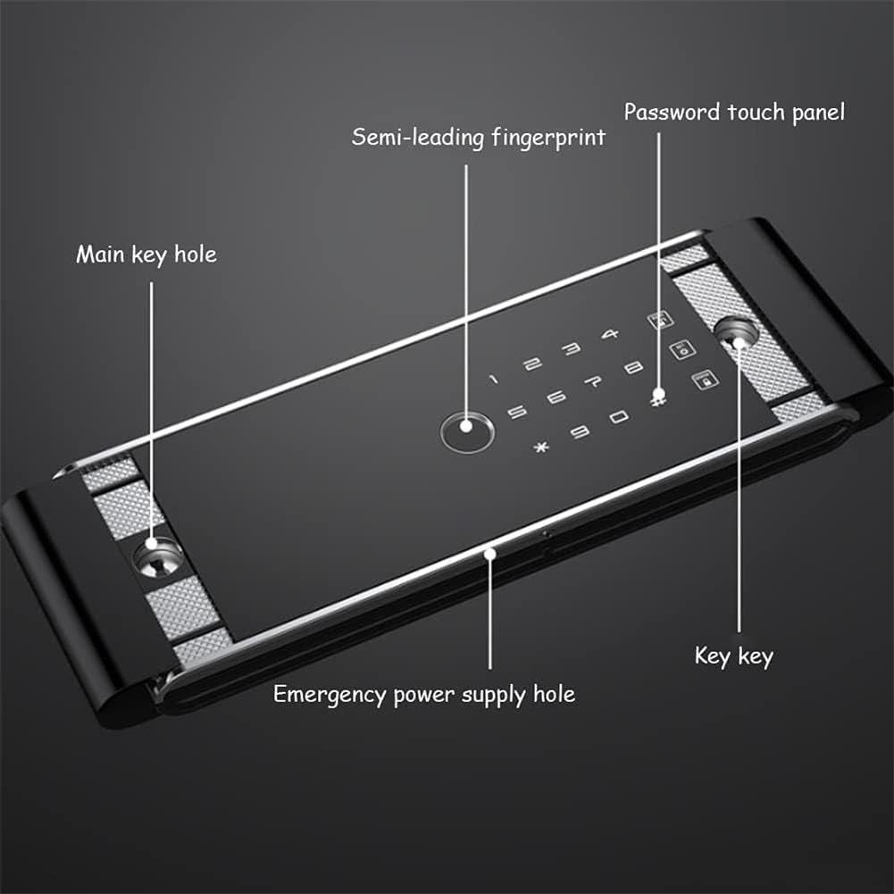 strongbox Fireproof Waterproof Room Electronic Smart Multi-Layer Fingerprint Password Safe File Storage Box Cabinet Safes Gold for Home Office