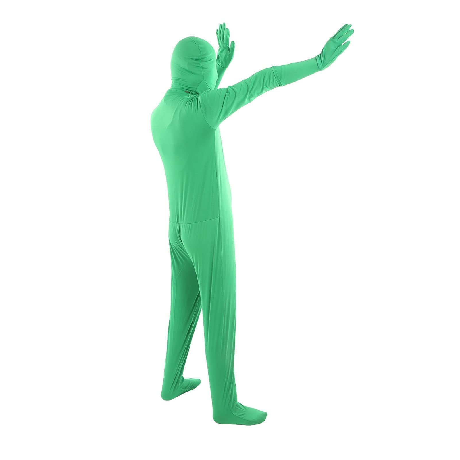 Body à écran Vert Pour la Photographie, combinaison verte, Body Complet, Conception Fendue Pour la Photographie, le Film Et la Vidéo, Vert(180cm)