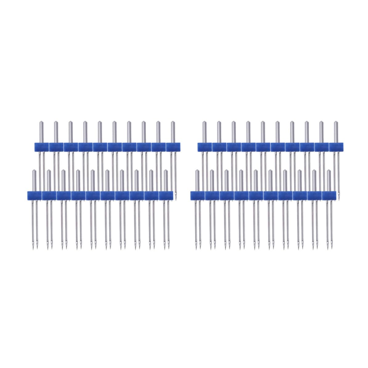 HEMOTON 100 Stück Nähdoppelnadel für Nähmaschine Metall 3mm C01 005 00171 Blau Kompatibel mit Meisten Nähmaschinen für Haushaltsnähmaschinen
