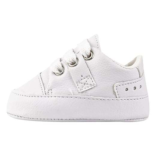 Sapatinho Tênis Bebê Mania Branco - Ideal para Batizados e Ocasiões Especiais