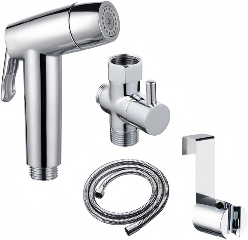 ビデセットトイレ銅スプレーガンセットステンレススチールホースシルバービデセット