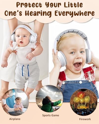 Image of SNOWIE SOFT Noise Cancelling Ear Muffs for Kids Teens - 25dB Safety Reduction for Autism Sensory & Concentration Aid, Hearing Protection Travel