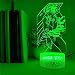 Produktbild Domrx Nachtlicht 7 Farbwechsel Cheerleading Nightlight 3D LED für Schlafzimmer Schlafzimmer Dekoration Geschenke Acryl Uhr Basis Tischlampe-10_Bluetooth Base_China