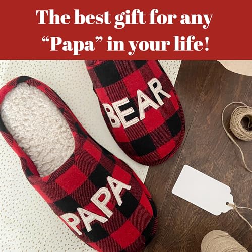 Dearfoams-Mens-Christmas-Gifts-for-Dad-Father-Grandpa-Matching-Family-Pajama-Papa-Bear-Slipper Dearfoams Mens Christmas Gifts for Dad Father Grandpa Matching Family Pajama Papa Bear Slipper
