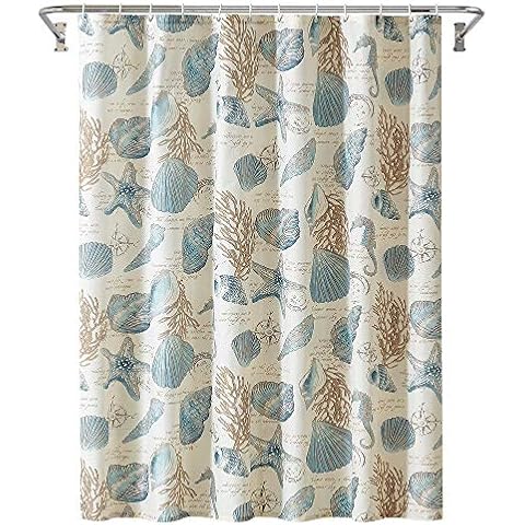 YOSTEV Waterproof Starfish Shower Curtain Cover