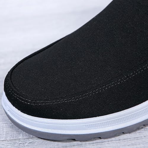 Mocasines casuales para hombre, sin cordones, para caminar, de verano, suela suave, ligeros, cómodos, transpirables, para ocio al aire libre, gris, 38 2/3 EU - imagen 6